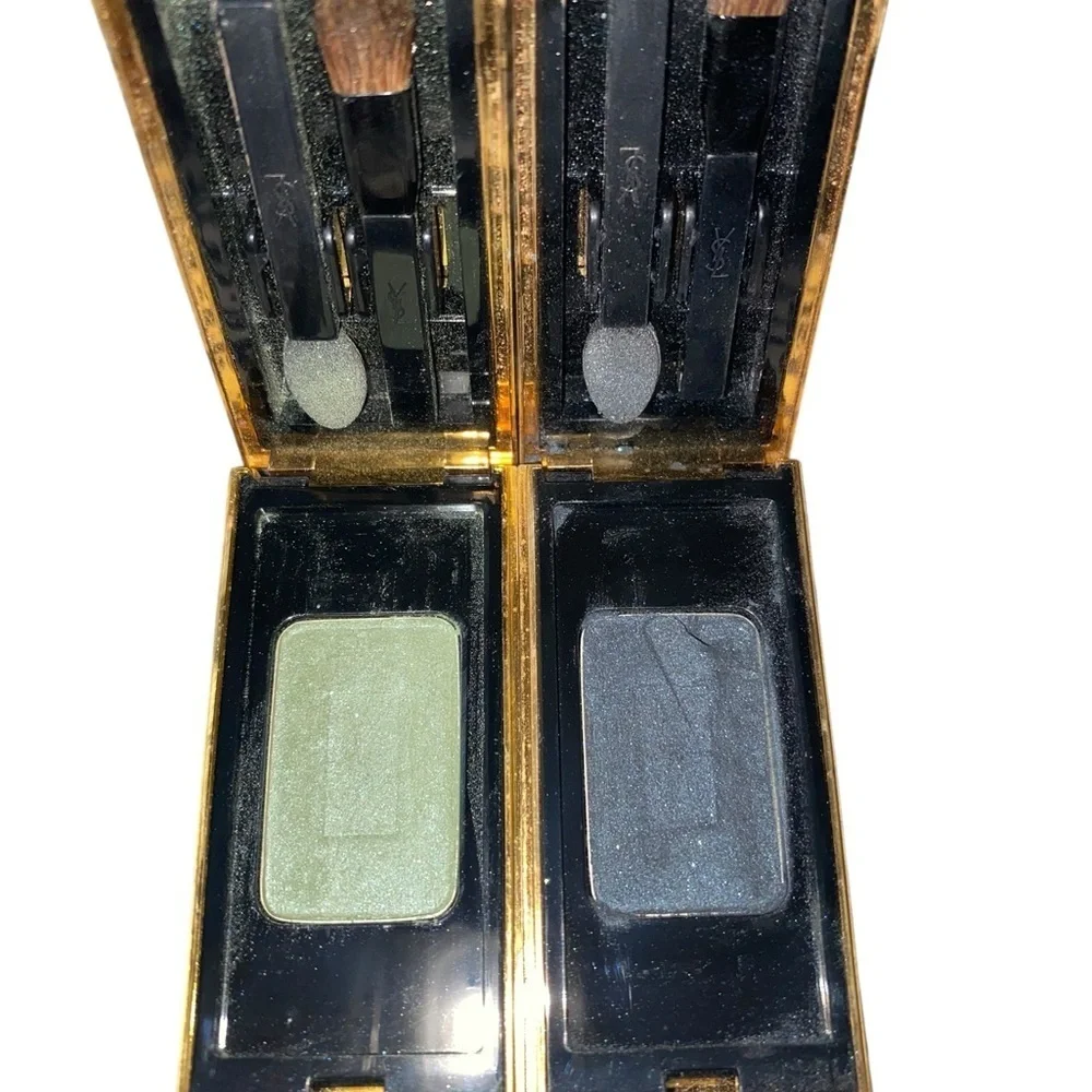 Yves Saint Laurent YSL Couture Mini Clutch Eyeshadow solo Palettes green black